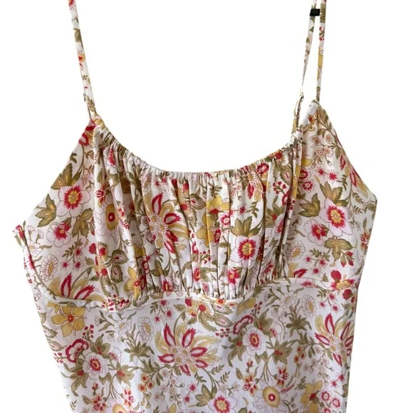 Realisation Par Floral Mini Dress in Pink and Cream - Picture 7 of 11